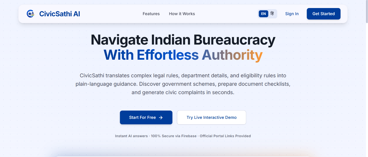 CivicSathi AI Portal
